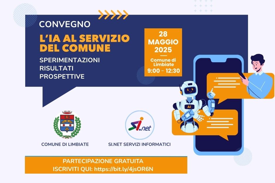 Convegno “L’IA al servizio del Comune: sperimentazioni, risultati e prospettive”
