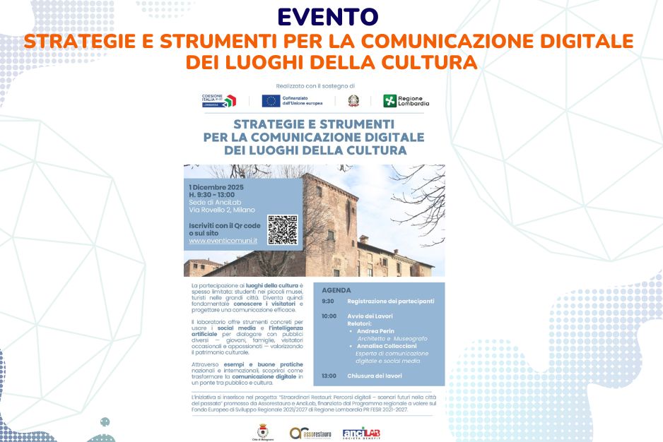 Evento: Strategie e strumenti per la comunicazione digitale dei luoghi della cultura