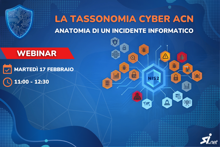 Webinar: La tassonomia cyber ACN – Anatomia di un incidente informatico