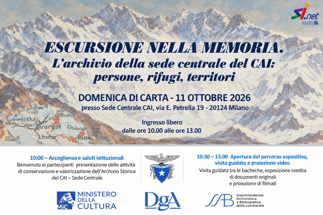  Escursione nella memoria: SI.net racconta l’archivio del CAI